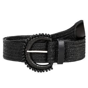 1517 Straw Woven Elastic Belt For Women Stretchy Belts Dress Fashion Boho